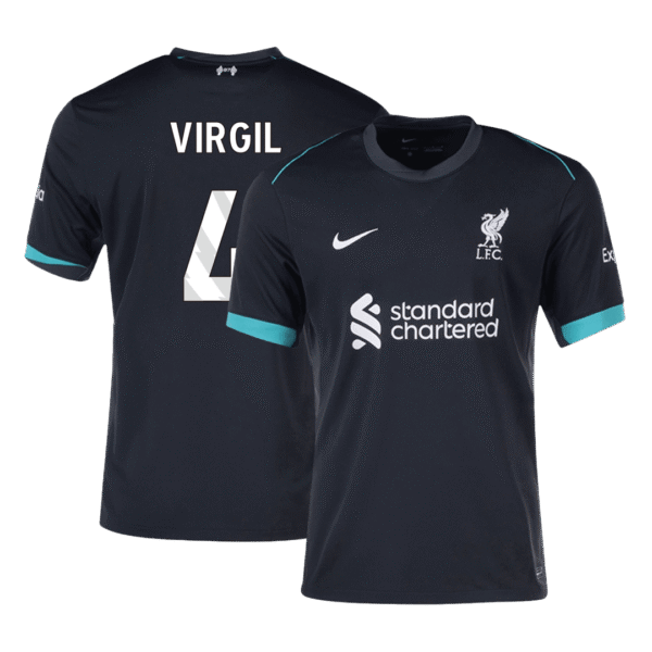 VIRGIL #4 Liverpool Away  Soccer Jersey 2024/25 Top Soccer Jerseys Store