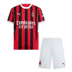 AC Milan Home  Soccer Jersey Kit(Jersey+Shorts) 2024/25 Top Soccer Jerseys Store