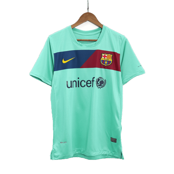 Retro A.INIESTA #8 2010/11 Barcelona Away  Soccer Jersey Top Soccer Jerseys Store