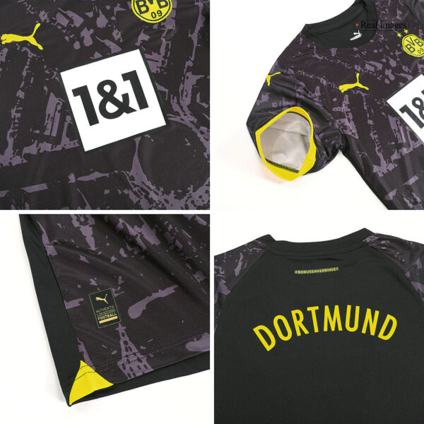Kid's Borussia Dortmund Away  Soccer Jersey Kit(Jersey+Shorts) 2023/24 Top Soccer Jerseys Store
