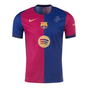 Player Version Barcelona Home  Soccer Jersey 2024/25 - 125th Anniversary(Spotify Logo Without Text) Top Soccer Jerseys Store