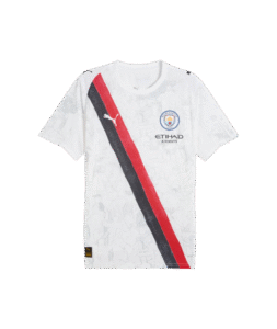 Manchester City KidSuper Men's Soccer Jersey-White/Black