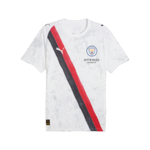 Manchester City KidSuper Men's Soccer Jersey-White/Black