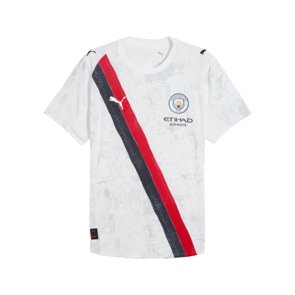 Player Version Manchester City KidSuper Men's Soccer Jersey-White/Black