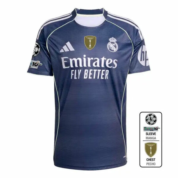 Player Version Real Madrid 2025/26 Away Soccer Jersey - Image 4