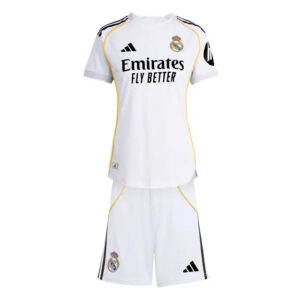 Kid's Real Madrid Home Soccer Jersey Kit(Jersey+Shorts) 2025/26