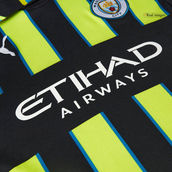 Kid's Manchester City Away  Soccer Jersey Kit(Jersey+Shorts+Socks) 2024/25 Top Soccer Jerseys Store
