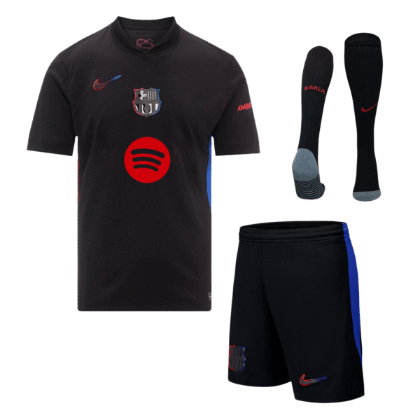 Barcelona Away  Soccer Jersey Kit(Jersey+Shorts+Socks) 2024/25- Spotify Logo Without Text Top Soccer Jerseys Store
