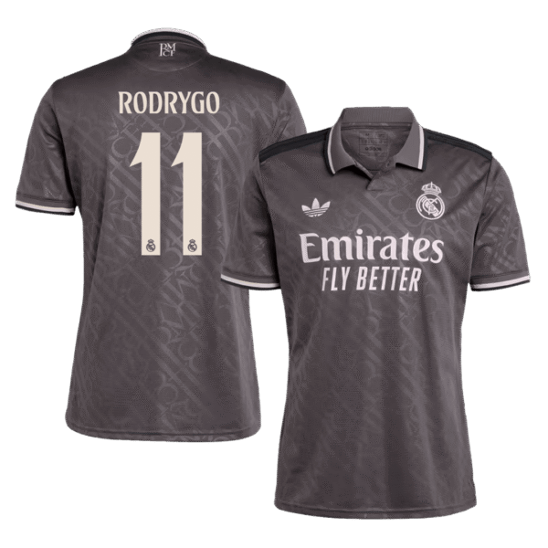 RODRYGO #11 Real Madrid Third Away  Soccer Jersey 2024/25 Top Soccer Jerseys Store