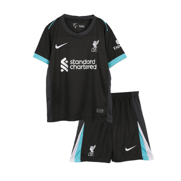 Kid's Liverpool Away  Soccer Jersey Kit(Jersey+Shorts+Socks) 2024/25 Top Soccer Jerseys Store