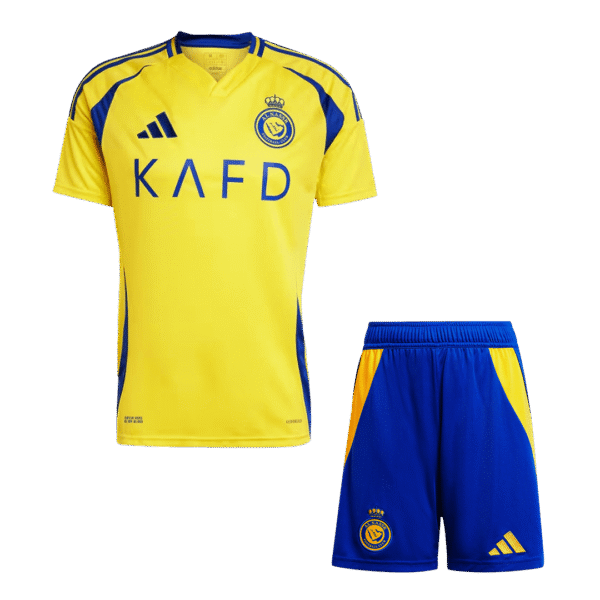 Al Nassr Home  Soccer Jersey Kit(Jersey+Shorts) 2024/25 Top Soccer Jerseys Store
