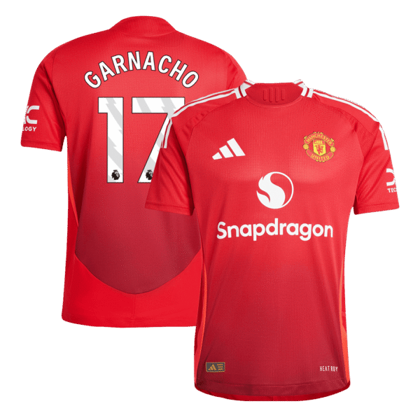 Player Version GARNACHO #17 Manchester United Home  Soccer Jersey 2024/25 Top Soccer Jerseys Store