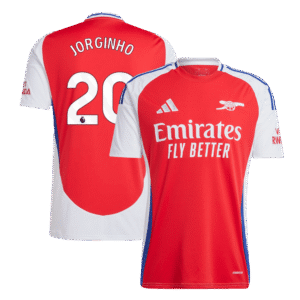 JORGINHO #20 Arsenal Home  Soccer Jersey 2024/25 Top Soccer Jerseys Store