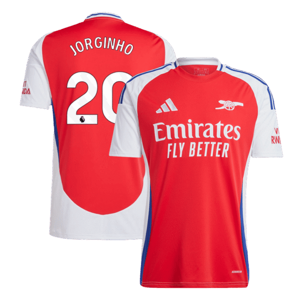 JORGINHO #20 Arsenal Home  Soccer Jersey 2024/25 Top Soccer Jerseys Store