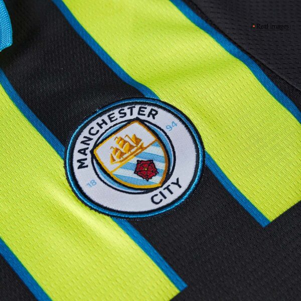 Kid's Manchester City Away  Soccer Jersey Kit(Jersey+Shorts+Socks) 2024/25 Top Soccer Jerseys Store