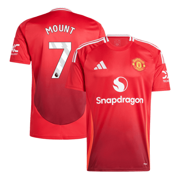 MOUNT #7 Manchester United Home  Soccer Jersey 2024/25 Top Soccer Jerseys Store