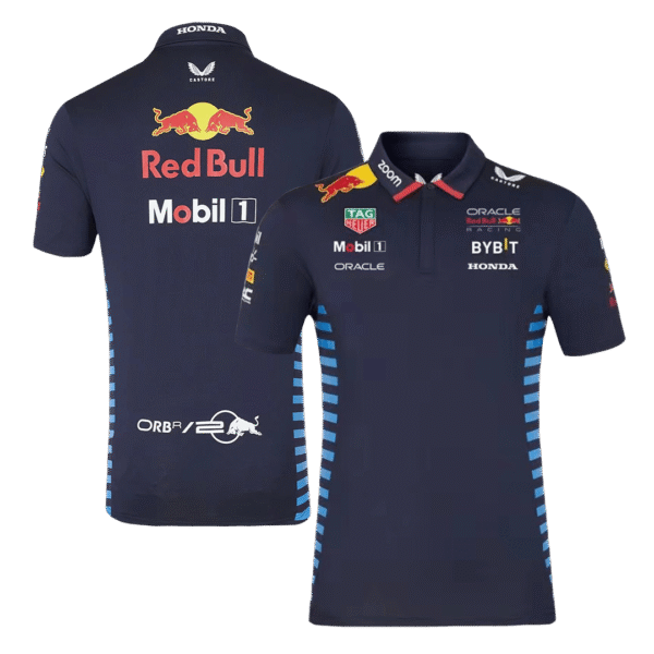 Red Bull F1 Racing Team Polo 2024 - Navy Plus Size(3XL-5XL) Top Soccer Jerseys Store