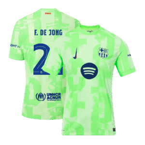 Player Version F.DE JONG #21 Barcelona Third Away  Soccer Jersey 2024/25- UCL?Spotify Logo Without Text? Top Soccer Jerseys Store