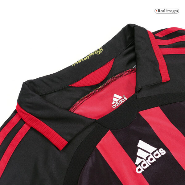 Retro MALDINI #3 2006/07 AC Milan Home Long Sleeve  Soccer Jersey Top Soccer Jerseys Store
