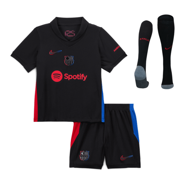 Kid's Barcelona Away  Soccer Jersey Kit(Jersey+Shorts+Socks) 2024/25 Top Soccer Jerseys Store