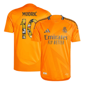 Player Version MODRI? #10 Real Madrid Away  Soccer Jersey 2024/25 - Bear Champ Font Top Soccer Jerseys Store