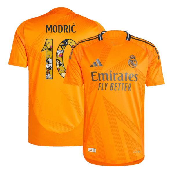 Player Version MODRI? #10 Real Madrid Away  Soccer Jersey 2024/25 - Bear Champ Font Top Soccer Jerseys Store