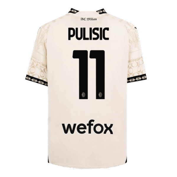 PULISIC #11 AC Milan X Pleasures Fouth Away  Soccer Jersey 2023/24 Top Soccer Jerseys Store