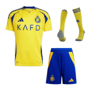 Al Nassr Home  Soccer Jersey Kit(Jersey+Shorts+Socks) 2024/25 Top Soccer Jerseys Store