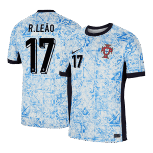 R.Leão #17 Portugal Away  Soccer Jersey Euro 2024 Top Soccer Jerseys Store