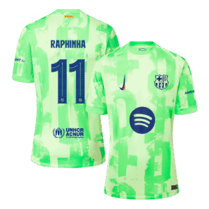 RAPHINHA #11 Barcelona Third Away  Soccer Jersey 2024/25 - UCL?Spotify Logo Without Text? Top Soccer Jerseys Store