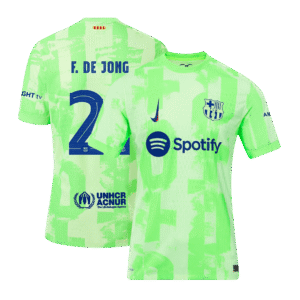 Player Version F.DE JONG #21 Barcelona Third Away  Soccer Jersey 2024/25 - UCL Top Soccer Jerseys Store