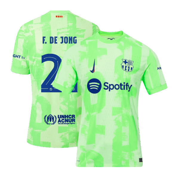 Player Version F.DE JONG #21 Barcelona Third Away  Soccer Jersey 2024/25 - UCL Top Soccer Jerseys Store
