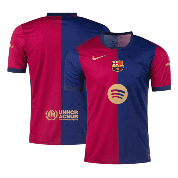Barcelona Home  Soccer Jersey 2024/25-Spotify Logo Without Text Top Soccer Jerseys Store