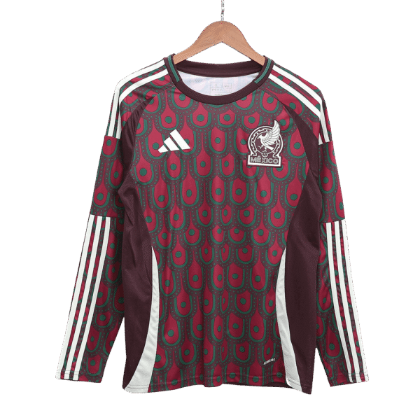 Men's Mexico Home Long Sleeve Soccer Jersey Copa América 2024 Top Soccer Jerseys Store