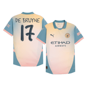 Player Version DE BRUYNE #17 Manchester City Fourth Away  Soccer Jersey 2024/25 - Definitely City Top Soccer Jerseys Store