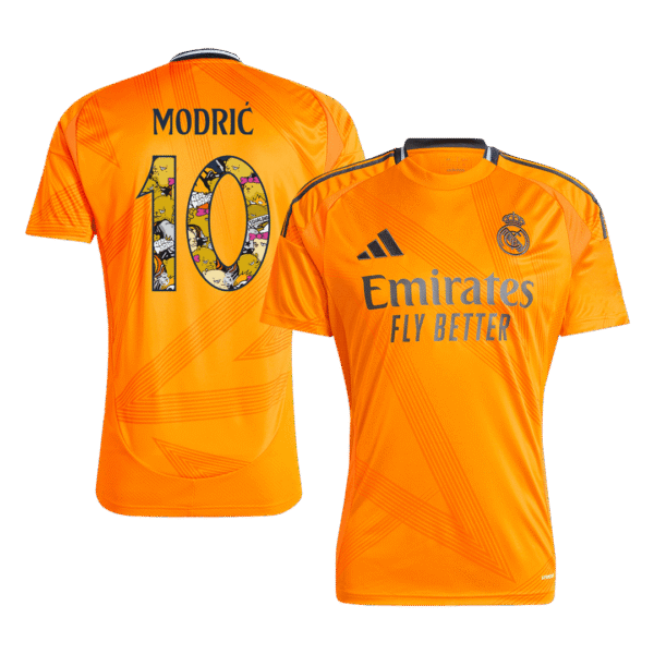 MODRI? #10 Real Madrid Away  Soccer Jersey 2024/25 - Bear Champ Font Top Soccer Jerseys Store