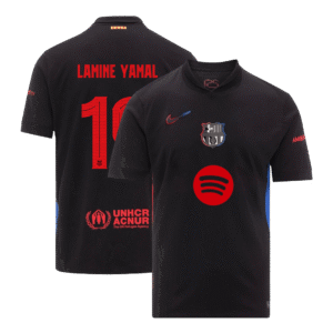 LAMINE YAMAL #19 Barcelona Away  Soccer Jersey 2024/25k - Spotify Logo Without Text Top Soccer Jerseys Store