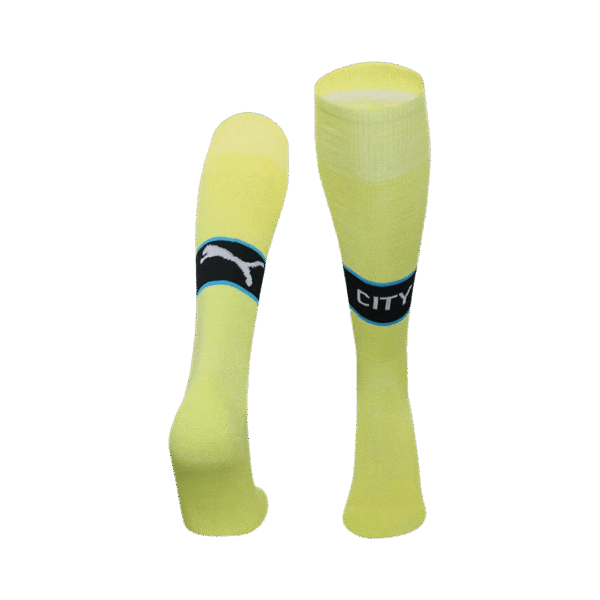 Kid's Manchester City Away Soccer Socks 2024/25 Top Soccer Jerseys Store