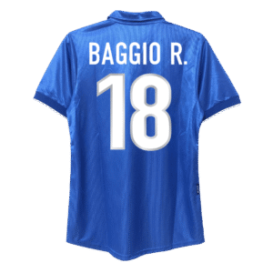 Retro BAGGIO R. #18 1998 Italy Home  Soccer Jersey Top Soccer Jerseys Store