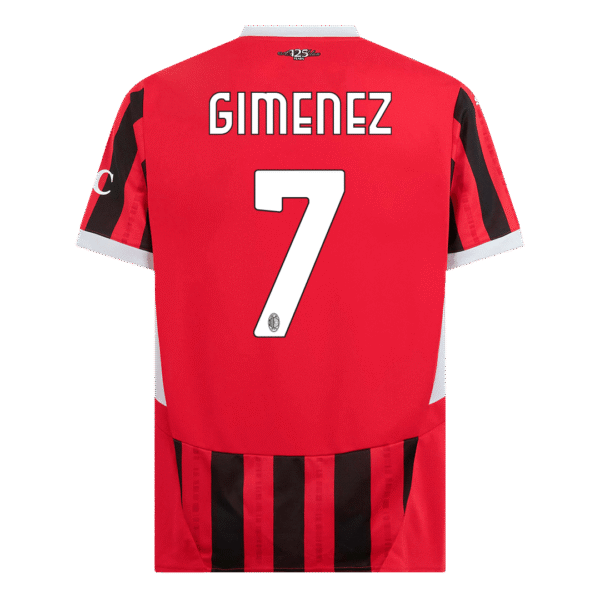 GIMENEZ #7 AC Milan Home  Soccer Jersey 2024/25 Top Soccer Jerseys Store