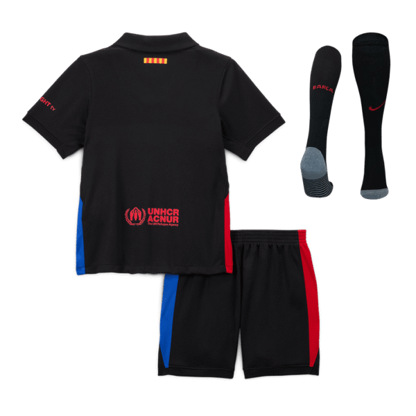 Kid's Barcelona Away  Soccer Jersey Kit(Jersey+Shorts+Socks) 2024/25 Top Soccer Jerseys Store
