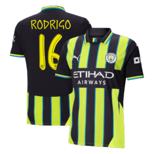 RODRIGO #16 Manchester City Away  Soccer Jersey 2024/25 - UCL Top Soccer Jerseys Store