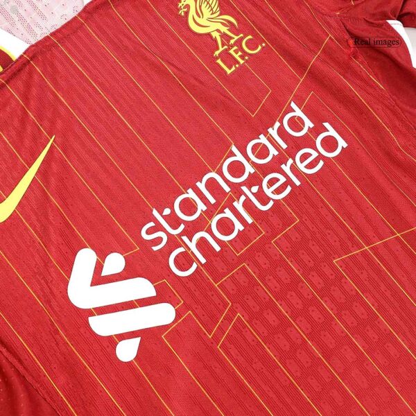 Player Version VIRGIL #4 Liverpool Home  Soccer Jersey 2024/25 Top Soccer Jerseys Store