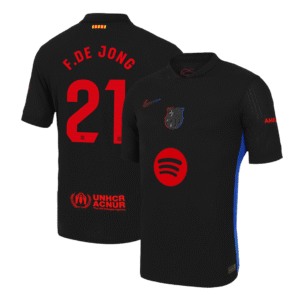 Player Version F.DE JONG #21 Barcelona Away  Soccer Jersey 2024/25 - Spotify Logo Without Text Top Soccer Jerseys Store