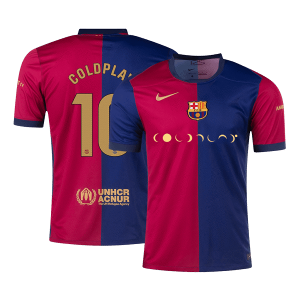 COLDPLAY #10 Barcelona Home  Soccer Jersey 2024/25 Top Soccer Jerseys Store