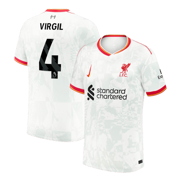 VIRGIL #4 Liverpool Third Away  Soccer Jersey 2024/25 Top Soccer Jerseys Store