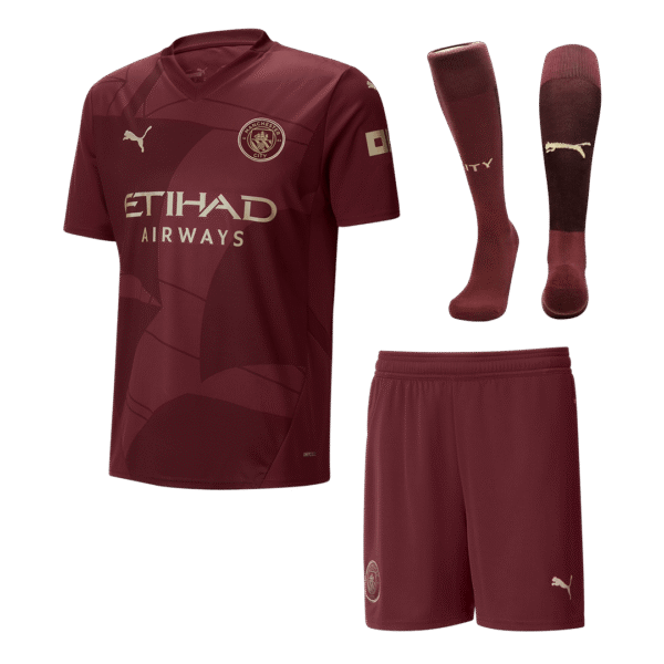 Manchester City Third Away  Soccer Jersey Kit(Jersey+Shorts+Socks) 2024/25 Top Soccer Jerseys Store