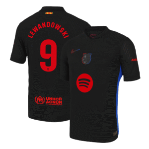 Player Version LEWANDOWSKI #9 Barcelona Away  Soccer Jersey 2024/25 - Spotify Logo Without Text Top Soccer Jerseys Store