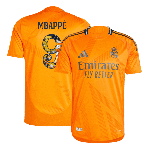 Player Version MBAPP? #9 Real Madrid Away  Soccer Jersey 2024/25 - Bear Champ Font Top Soccer Jerseys Store
