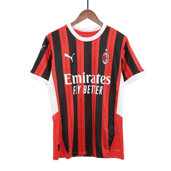 Player Version GIMENEZ #7 AC Milan Home  Soccer Jersey 2024/25 Top Soccer Jerseys Store